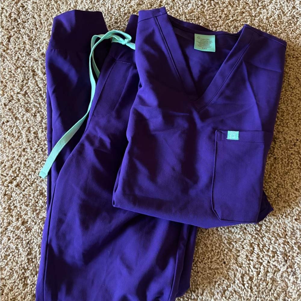 Purple Women's Scrub Set